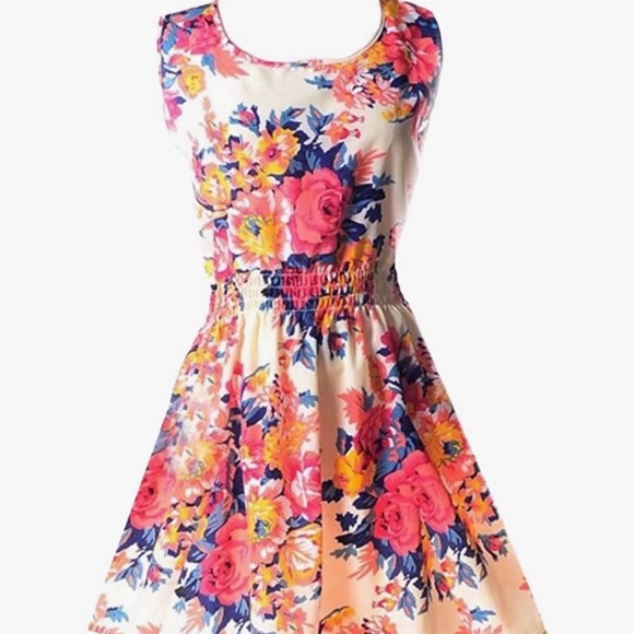 Dresses & Skirts - Women Casual Mini Floral Colorful Dress